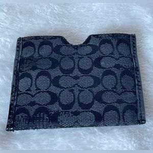 Vintage Coach card holder black small pocket card holder